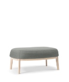 Shift wood ottoman