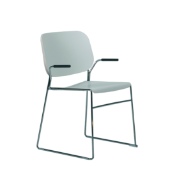 Lite armchair, white laminate 