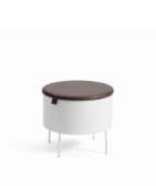 Green pedestals, stool