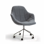 Palma Meeting chair 5-star base, quilted