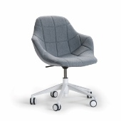 Palma Meeting chair adjustable, 5-star base, quilted