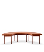 Font bench curved half circle 182
