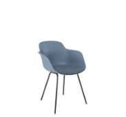Luna upholstered, 4 leg metal base
