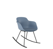 Luna, upholstered seat, rocker base