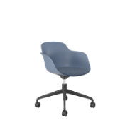 Luna upholstered, 4* swivel castor base