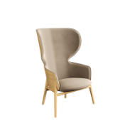 Hygge high back chair with 4 legs