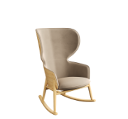 Hygge high back chair with rocker base