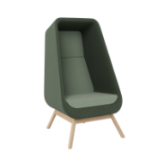 Muse acoustic statement chair with wood frame