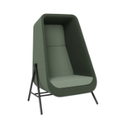 Muse acoustic statement chair with metal frame
