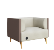 Tryst fauteuil à dossier bas